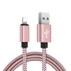 Cable USB/ Lightning 2m - Rose or