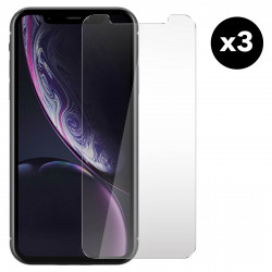 Lot de 3 vitres de protection en verre trempe pour iPhone XR