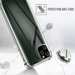 Coque TPU Gel transparente anti - chocs pour iPhone 11 Pro