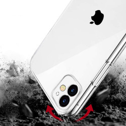 Coque TPU transparente & vitre avant en verre trempe pour iPhone 11