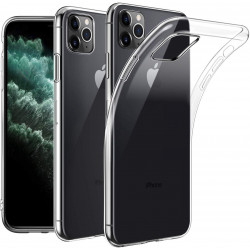 Coque TPU transparente & vitre avant en verre trempe pour iPhone...