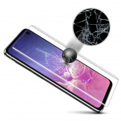 Vitre protectrice avant en verre trempe pour Samsung Galaxy S10