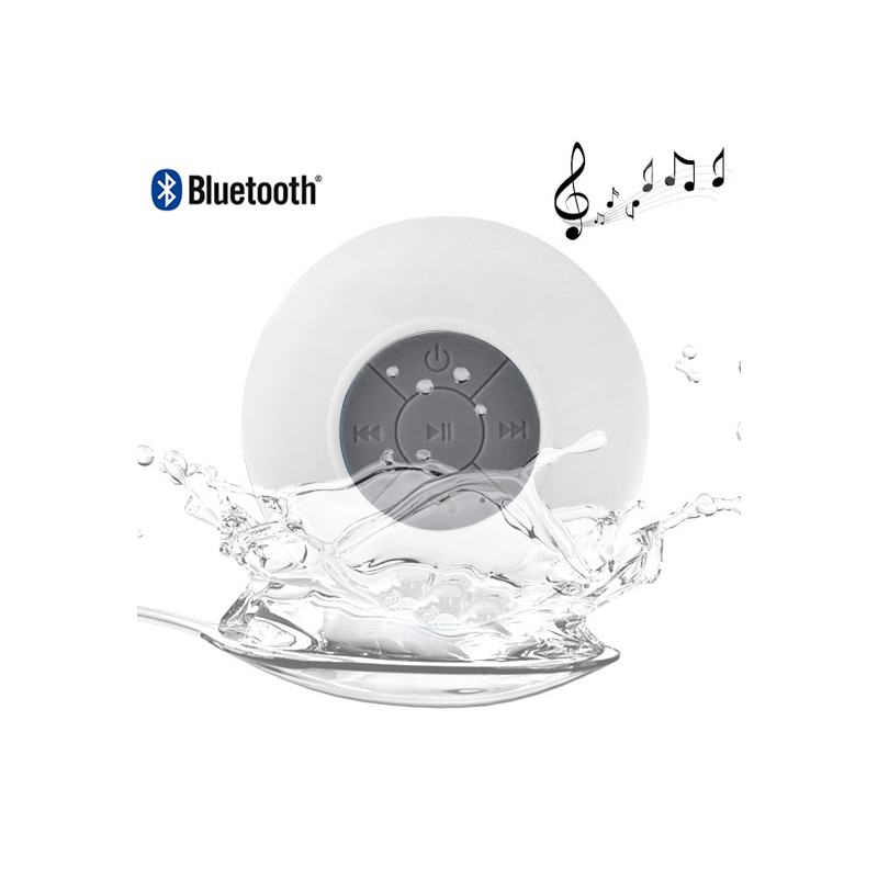 Enceinte Bluetooth etanche 3 watts - Blanc