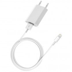 Chargeur secteur USB & cable USB vers Lightning de charge et de...