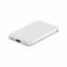 Batterie de secours 5000mAh avec cables integres - Blanc