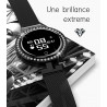 Montre connectee Bluetooth avec bracelet milanais et fonction...