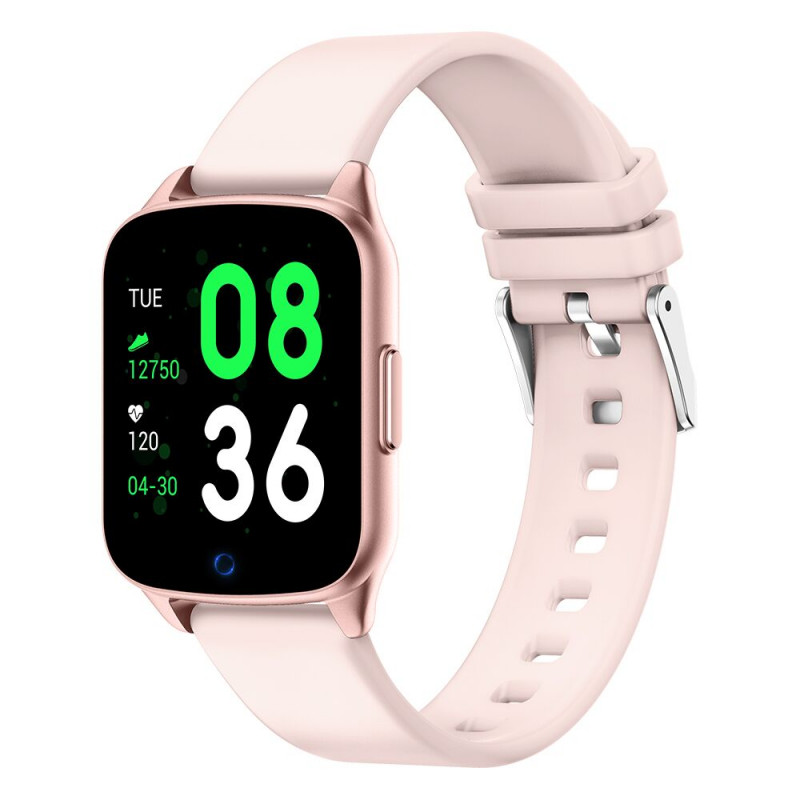 Montre Bluetooth 4.0 connectee avec frequence cardiaque - Rose des...