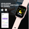 Montre Bluetooth 4.0 connectee avec frequence cardiaque - Rose des...