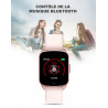 Montre Bluetooth 4.0 connectee avec frequence cardiaque - Rose des...