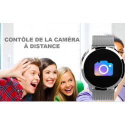 Montre Bluetooth connectee avec tracker dactivite et de frequence...