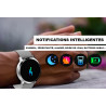 Montre Bluetooth connectee avec tracker dactivite et de frequence...