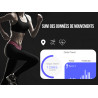 Montre Bluetooth connectee avec tracker dactivite et de frequence...
