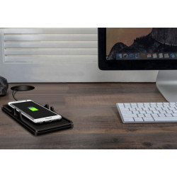 Tapis de charge sans fil de voiture Qi pour telephone portable...