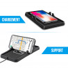 Tapis de charge sans fil de voiture Qi pour telephone portable...