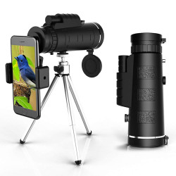 Telescope dexterieur avec lentille 40X60, boussole et trepied
