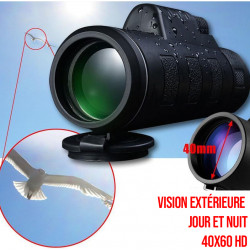 Telescope dexterieur avec lentille 40X60, boussole et trepied