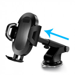 Support voiture ventouse de gravite avec roration 360 et bras depliant