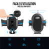 Support voiture ventouse de gravite avec roration 360 et bras depliant