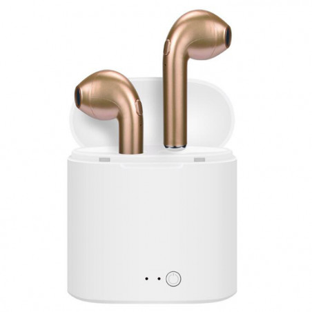 Ecouteurs stereo Bluetooth 4.2 binaural sans fil - Or
