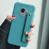 Coque legere en TPU avec support pour Samsung Galaxy S9 - Bleu canard