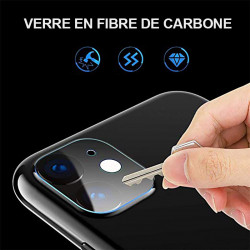 Vitre protectrice en verre trempe pour camera photo iPhone 11
