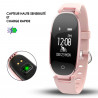 Bracelet Bluetooth connecte etanche S3 avec moniteur de frequence...