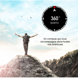 Montre Bluetooth connectee etanche avec tracer dactivite - Rose