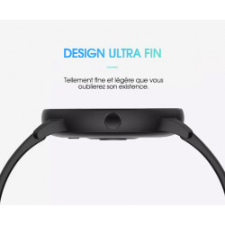 Montre Bluetooth connectee etanche avec tracer dactivite - Noir