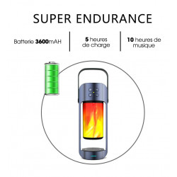 Lampe LED portablesdexterieur speaker Bluetooth avec 2 haut ...