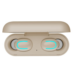 Ecouteurs binaural Bluetooth 5.0 sans fil etanches avec microphone...