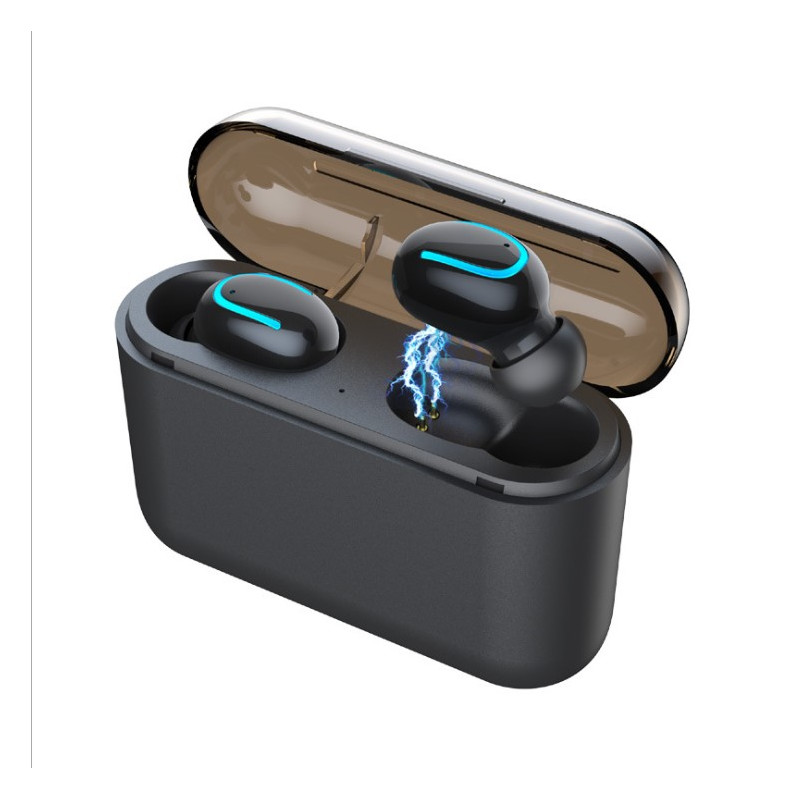 Ecouteurs binaural Bluetooth 5.0 sans fil etanches avec microphone...