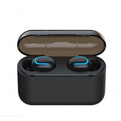 Ecouteurs binaural Bluetooth 5.0 sans fil etanches avec microphone...