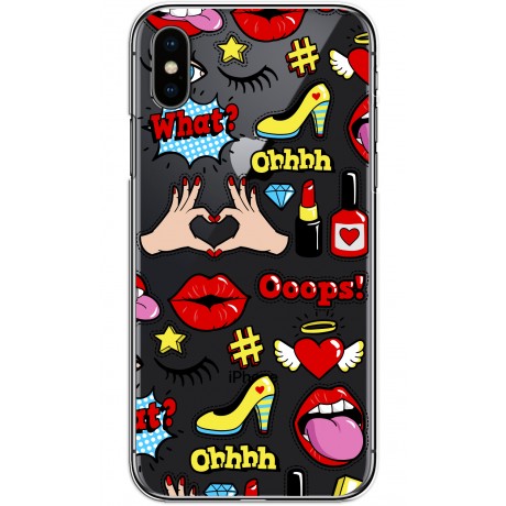 Coque LACOQUE'IN pour iPhone X/XS - Stickers