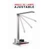 Lampe de bureau LED pliable avec support de charge sans fil 4 en 1...