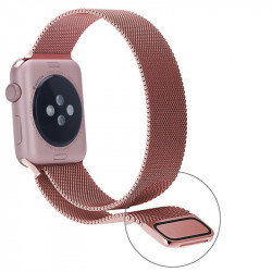 Bracelet milanais en acier inoxydable & bracelet silicone souple...