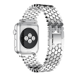 Bracelet en acier inoxydable compatible iWatch 38 mm/ 40 mm - Argent