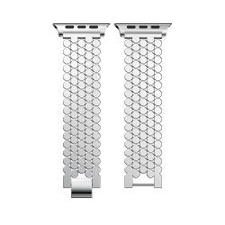 Bracelet en acier inoxydable compatible iWatch 38 mm/ 40 mm - Argent