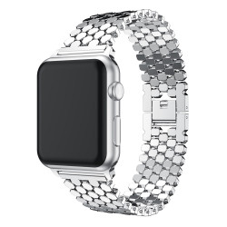 Bracelet en acier inoxydable compatible iWatch 38 mm/ 40 mm - Argent