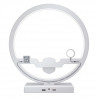Station de charge rapide a 5 ports avec lampe de bureau LED - Blanc
