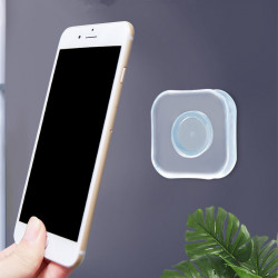 Lot de deux supports ventouse pour mobile reutilisable