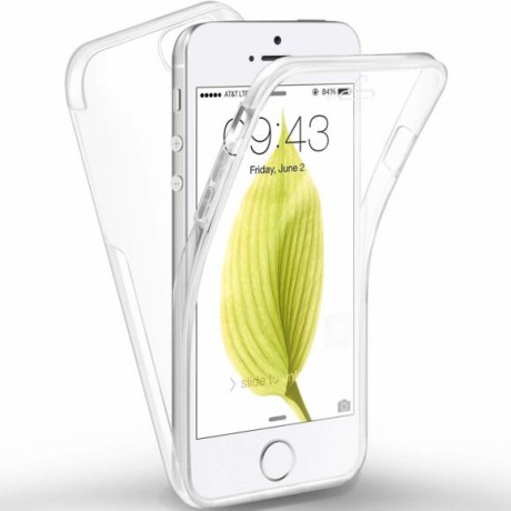 Coque souple intégrale 360° pour iPhone 5/5S/SE  - Transparent