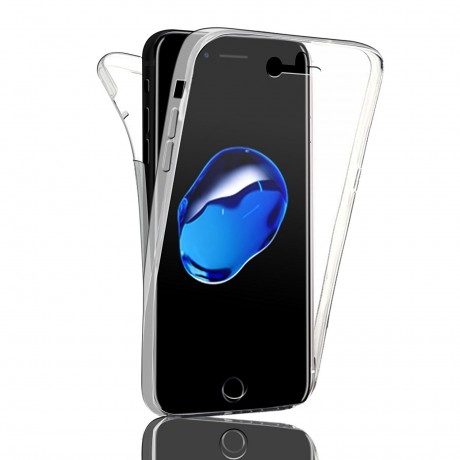 Coque souple intégrale 360° pour iPhone 7+/8+  - Transparent