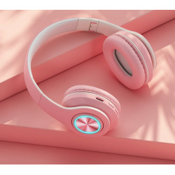 Casque HIFI stereo pliable Bluetooth sans fil etanche avec...