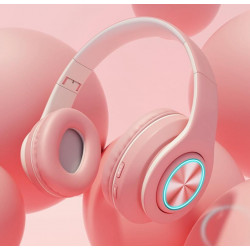 Casque HIFI stereo pliable Bluetooth sans fil etanche avec...