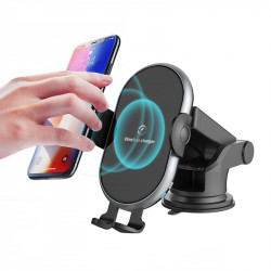 Support voiture rotatif 360 a ventouse 10W avec chargeur a...