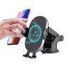 Support voiture rotatif 360 a ventouse 10W avec chargeur a...