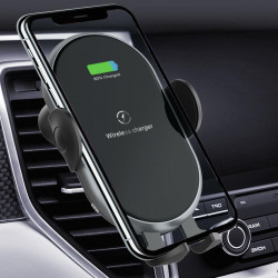 Support voiture rotatif 360 a ventouse 10W avec chargeur a...