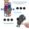 Support voiture rotatif 360 a ventouse 10W avec chargeur a...