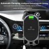 Support voiture rotatif 360 a ventouse 10W avec chargeur a...