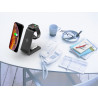 Support de charge sans fil rapide 3 en 1 antiderapant compatible...